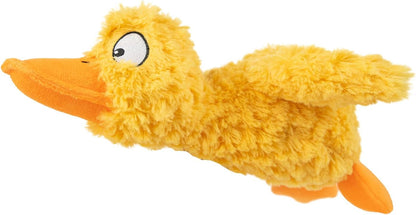 Best Pet Supplies Interactive Squeaky Dog Chew Toy, Ideal Dog Toys for Chewers, Small, Medium & Large Dogs, and Fetch Lovers - Crinkle Duck (Yellow), Large