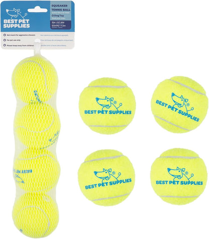 Best Pet Supplies Interactive Squeaky Dog Chew Toy, Ideal Dog Toys for Chewers, Small, Medium & Large Dogs, and Fetch Lovers - Crinkle Duck (Yellow), Large