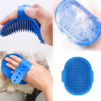 10PCS Cat & Dog Grooming Kit, Self-Cleaning Brush Removes Loose Hair, Pet Bath Brush, Massage Glove, Nail Clipper, Flea Comb