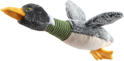 Best Pet Supplies Interactive Squeaky Dog Chew Toy, Ideal Dog Toys for Chewers, Small, Medium & Large Dogs, and Fetch Lovers - Crinkle Duck (Yellow), Large