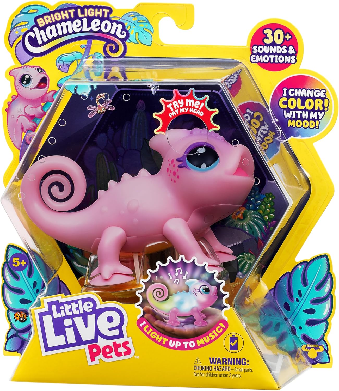 Little Live Pets My Really Real Talking Bird Toy & Cage - Indie, Interactive Voice Repeating Toy, 20+ Sounds & Reactions, Talking Toys for Kids 5-7
